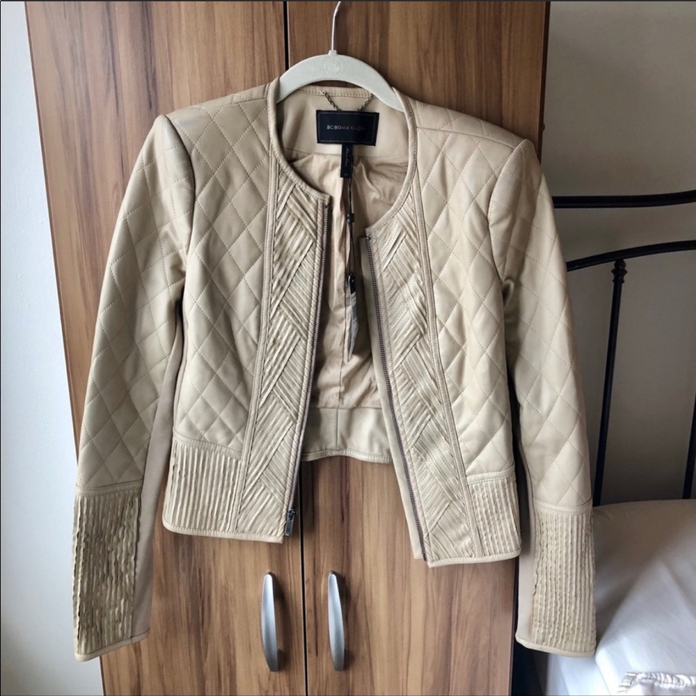 BCBGMAXAZRIA Leo Faux leather jacket